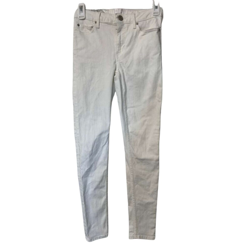 Acne Studios Skinny Leg Regular Waist Jeans Women's Size 26/32 White Pants